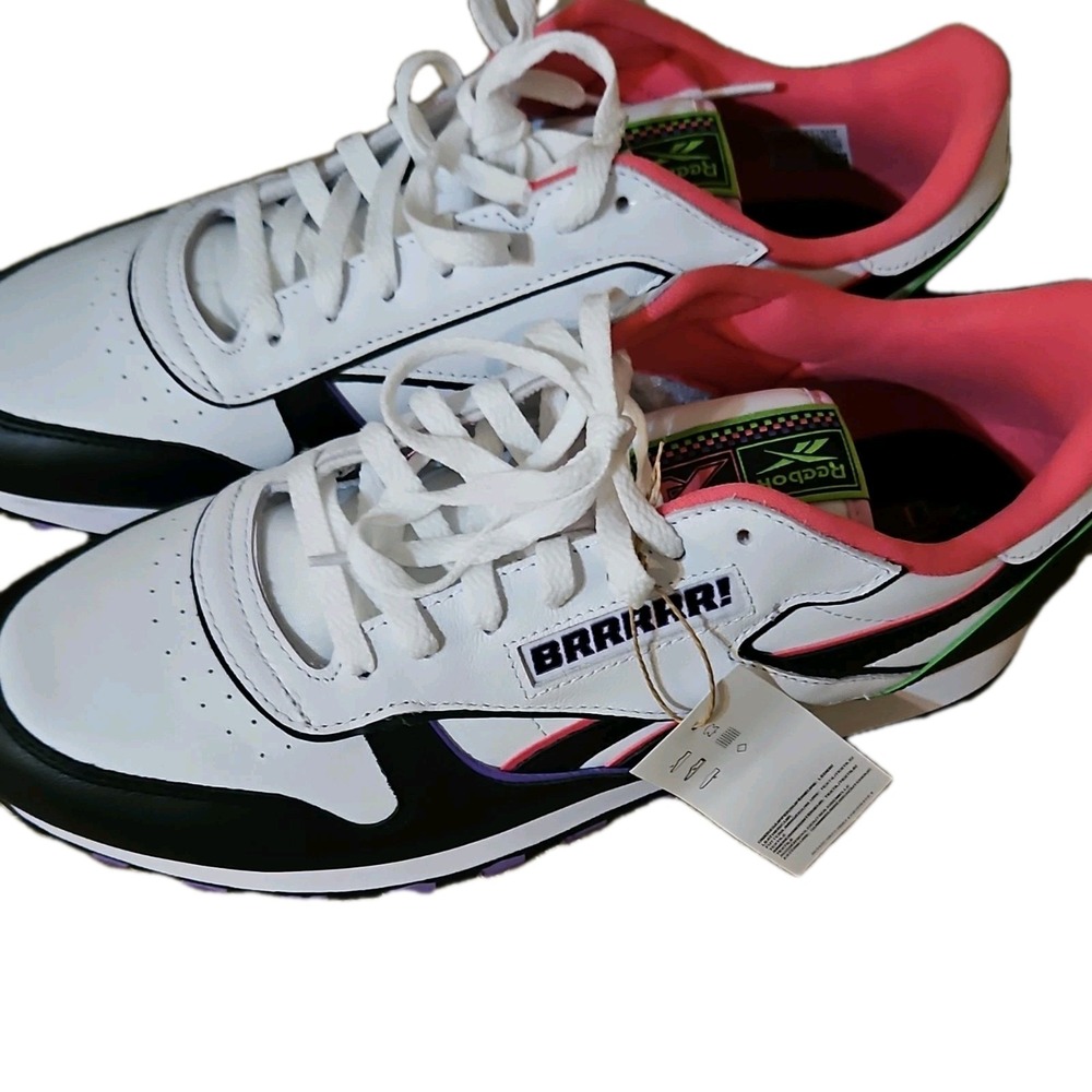 Reebok Anuel AA Classic Leather Soy Leyenda Sneakers White Black Pink